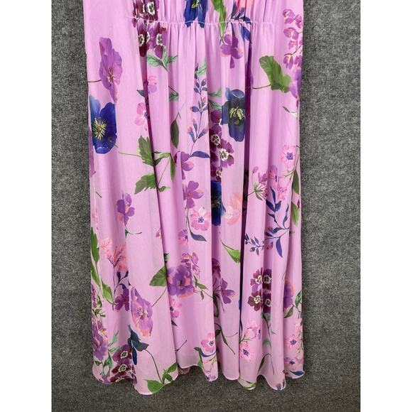 Talbots Georgette Botanical Fit & Flare Dress Size 8 Retail $169 - Picture 3 of 13